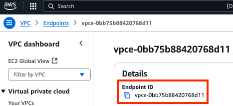 VPC Endpoint ID