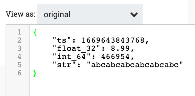 MergeRecord processor input showing single records