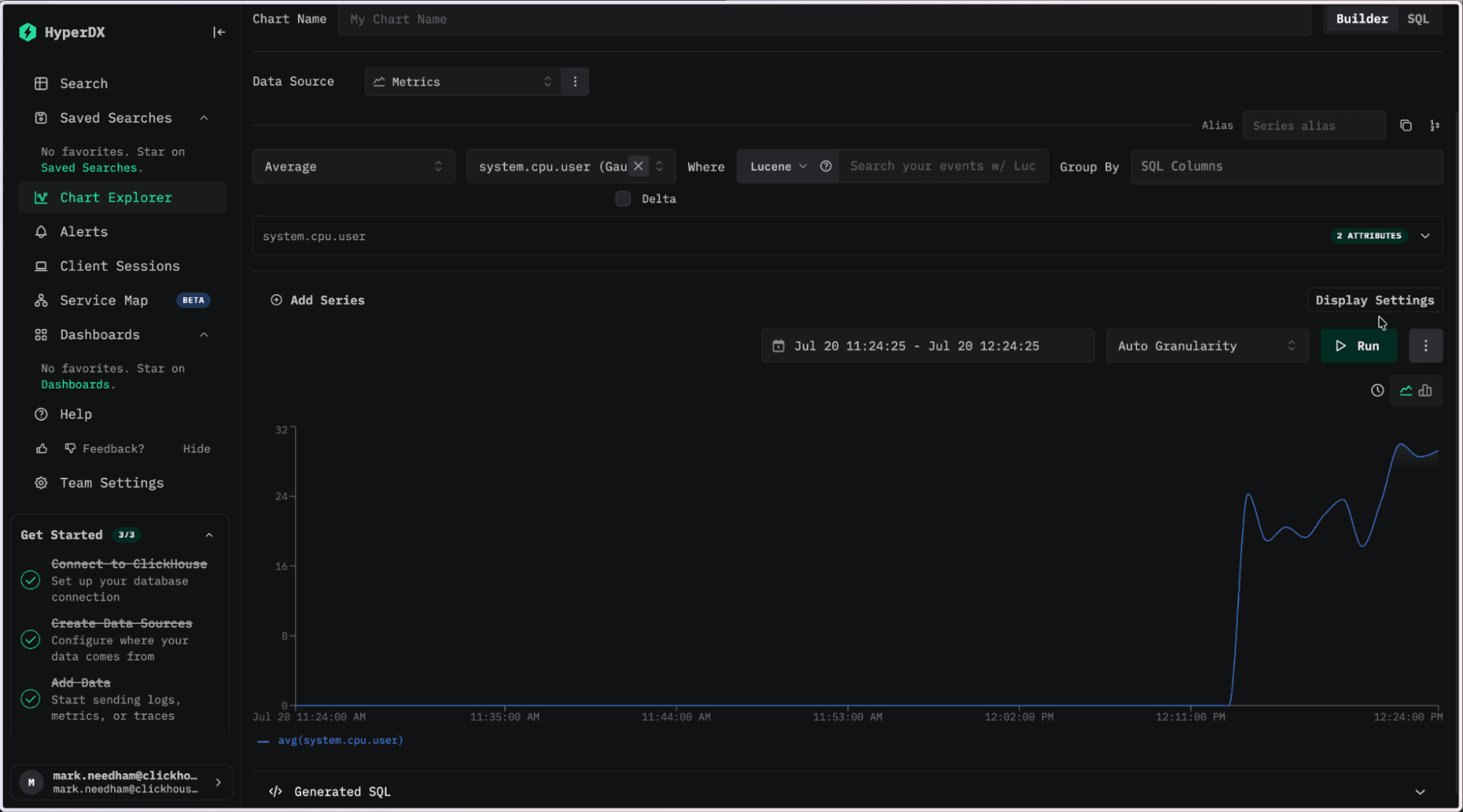 Datadog في ClickStack traces 1